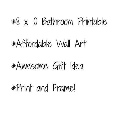 Let That Shit Go 8x10 Funny Bathroom Printable Word Art - Etsy India