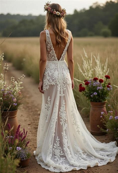 Image result for Hippie Bride Dress
