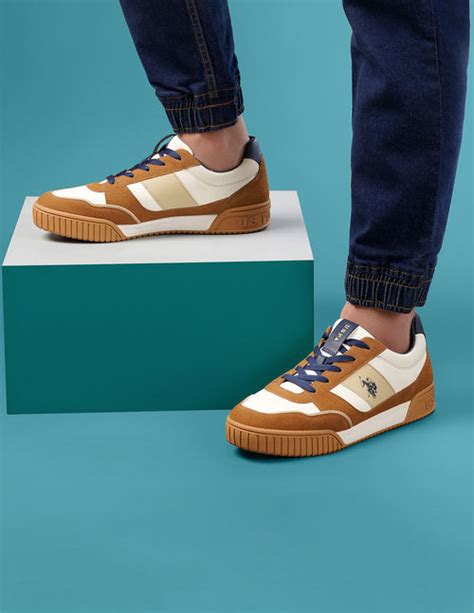 Men Rever Colourblocked Sneakers – U.S. Polo Assn. India