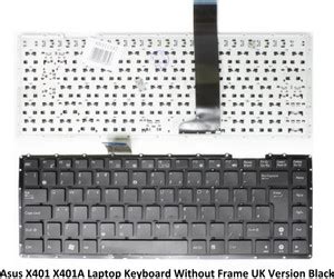 SOLUTIONS-365 COMPATIBLE KEYBOARD FOR ASUS X401 X401A WITHOUT FRAME UK ...