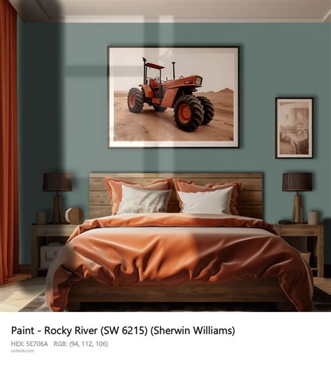 Sherwin Williams Rocky River (SW 6215) Paint - color codes, matching ...