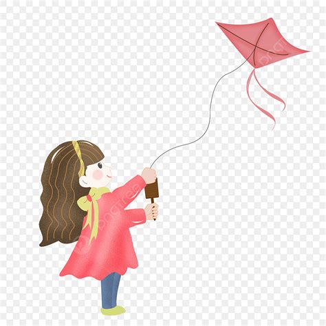 Kite Flying Cartoon