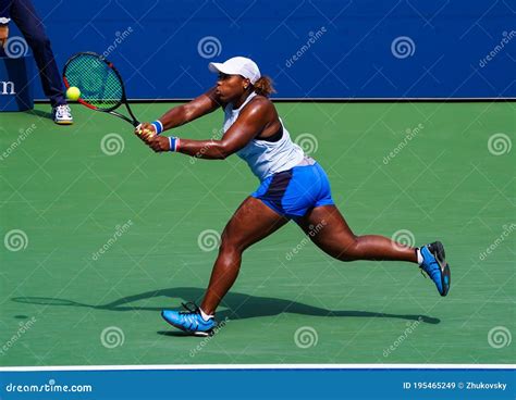 Professional Tennis Player Taylor Townsend of United States in Action ...