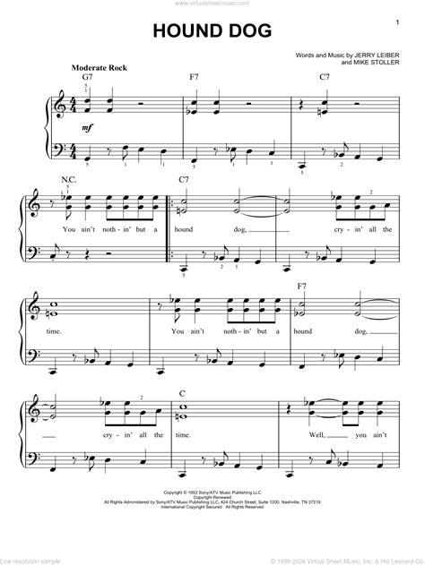 Elvis Presley Hound Dog Lyrics