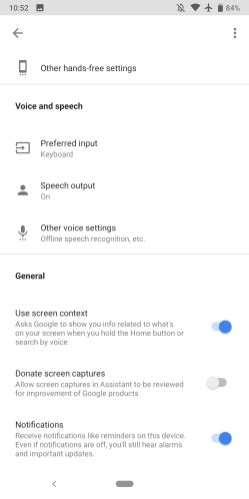 Guardate com'è il menu impostazioni di Google Assistant con il nuovo look