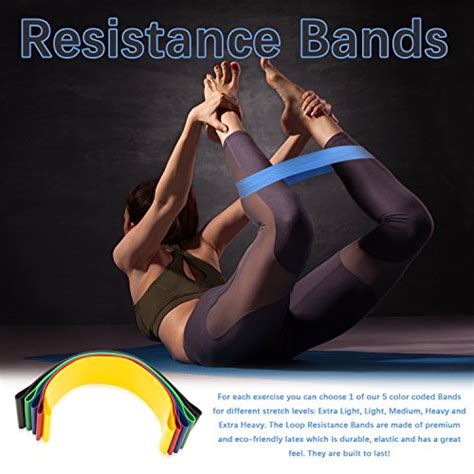 Mini Resistance Bands with 5 levels - Exercise Workout Bands With ...