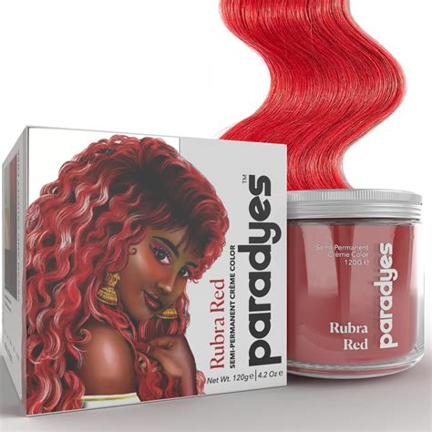 Paradyes Semi-permanent Rubra Red DIY Conditioner Based Hair Colour ...