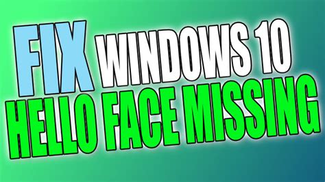Image result for Fix Windows 10 Hello