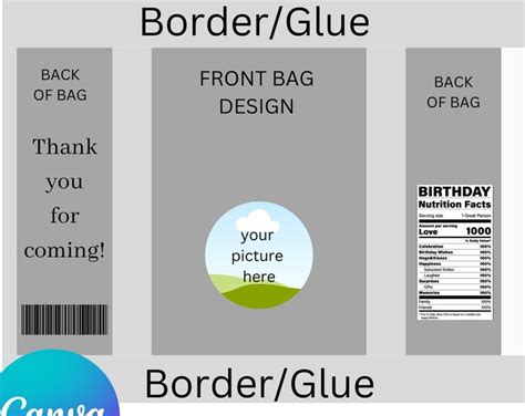 Chip Bag Template - Editable Canva Template - Free PNG Chip Logos ...