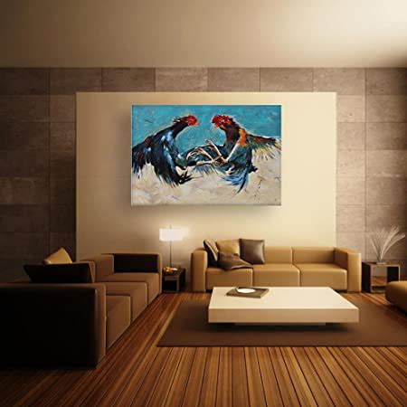 Inephos Unframed Canvas Painting - Beautiful Lions Wildlife Art Wall ...