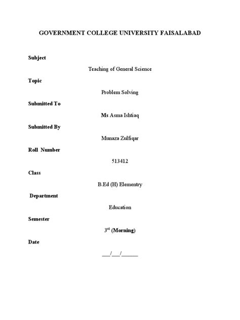 Image result for Problem Solving Assignment