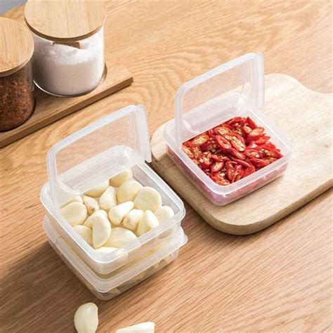 1pc/2pcs recipientes de porção de queijo para geladeira, caixa de ...