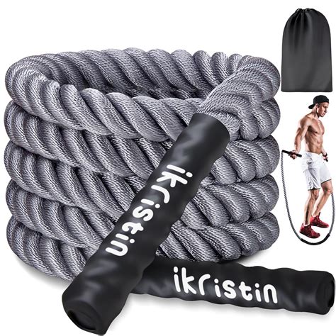 Ikristin Weighted Jump Ropes for Men women, 2lb Heavy Skipping Rope for ...