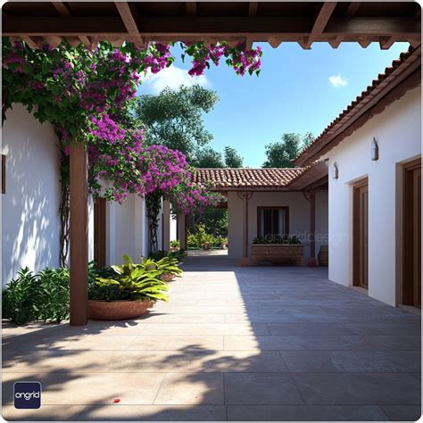 Mediterranean Courtyard Designs for Indian Homes – Ongrid Design