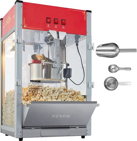 Amazon.com: VEVOR Commercial Popcorn Machine, 12 Oz Kettle, 1440 W ...