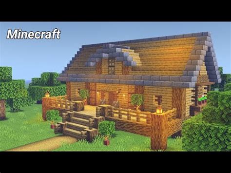 【建築教學】新手也可以蓋的漂亮小木屋 - 生存美美的小屋簷XD 【棋哥建築學院】 | 建築 | 生存 | Minecraft - YouTube