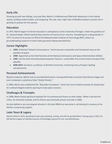 Biography Sample 的图像结果