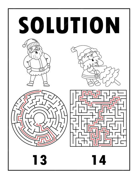 Świąteczna książeczka do ćwiczeń, rozwiązanie labiryntu aktywna książka ...