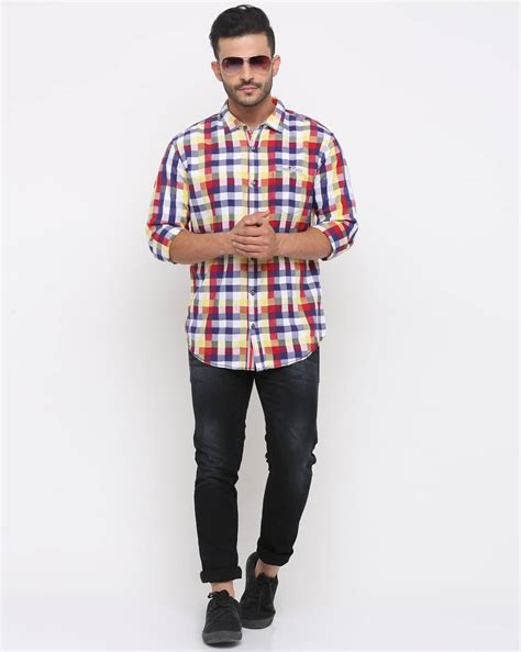 Buy Multi WITH Checked Shirt | AJIO