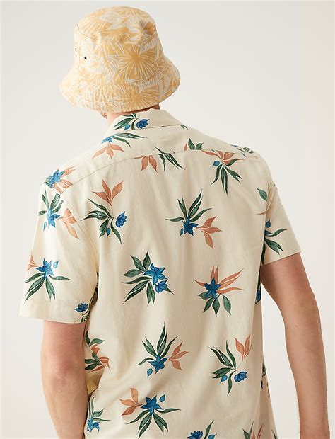 Buy Pure Cotton Reversible Bucket Hat at Marks & Spencer