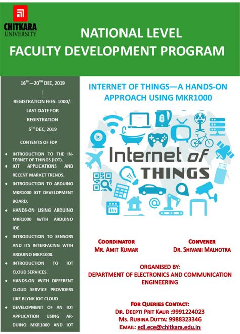 National Level Faculty Development Program on 'Internet of Things ...