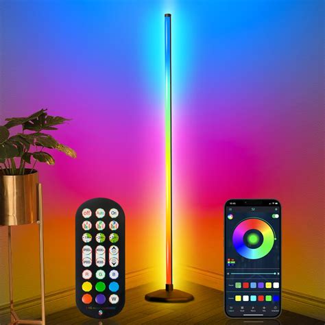 Snapklik.com : LanAqua Corner Floor Lamp, Smart RGB LED Corner Lamp,16 ...