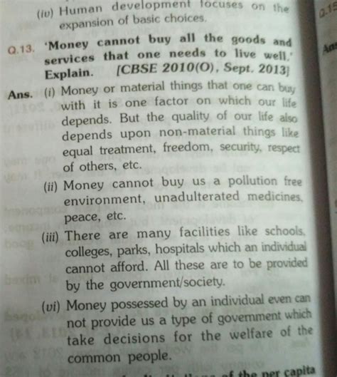 Money or material things that one can buy with it is one factor on ...