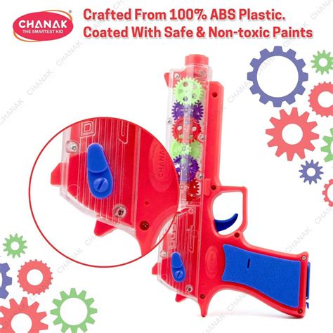 Chanak Colourful Gear Vibration Gun -Multicolor — Toycra