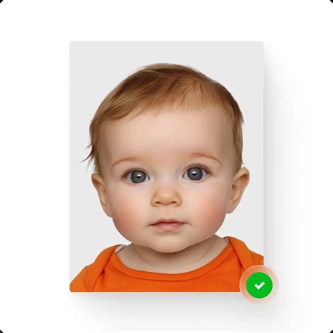 Baby passport photo checker (+requirements)