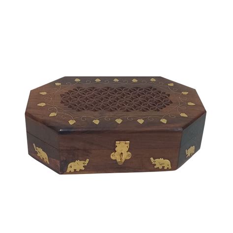 Handmade Sheesham Wood Jali Work Box 7.5" – VTI HERITAGE