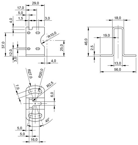 BAM00U7 (BOS 5-HW-3) Mounting bracket for photoelectric sensors ...