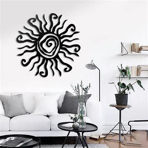 1pc Wacky Sun Metal Wall Art Outdoor Decor 11 Inch Rust Proof Wall ...