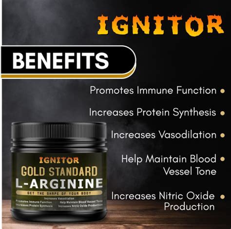 IGNITOR L-arginine powder|Muscle growth supplement | For Men Women boys ...