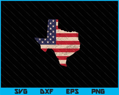Texas American Flag Vintage SVG PNG Cutting Printable Files ...