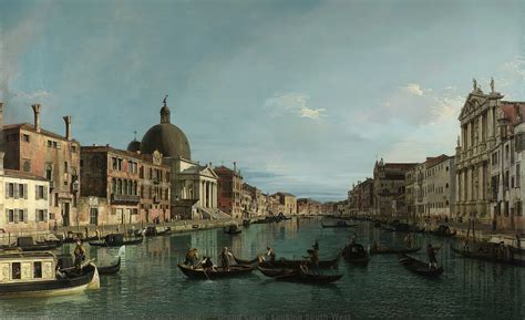 Paintings Reproductions | Grand Canal: Looking South-West, 1738 by Giovanni Antonio Canal ...
