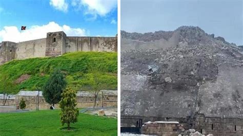 土耳其有上千年历史古堡强震中倒塌 前后图像对比令人心碎|土耳其_新浪新闻