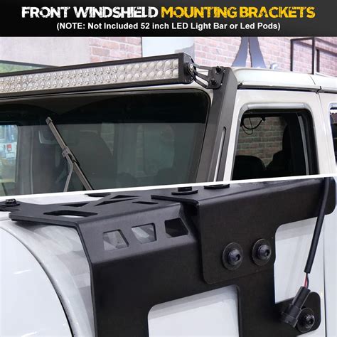 Hawkley 50 - 52 inch A-Pillar LED Light Bar Windshield Mount India | Ubuy