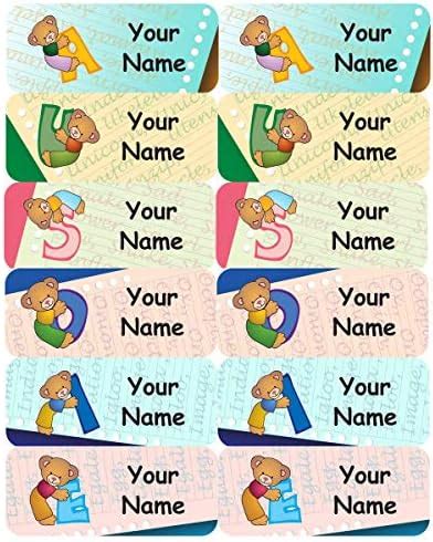 Smile Labels | Personalized Medium Name Label Stickers - Waterproof ...