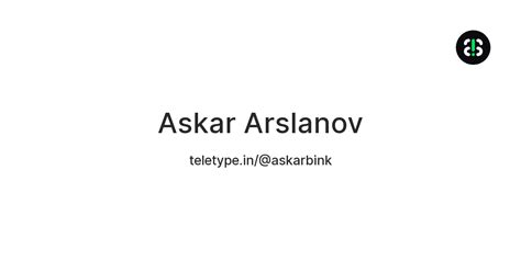 Askar Arslanov — Teletype