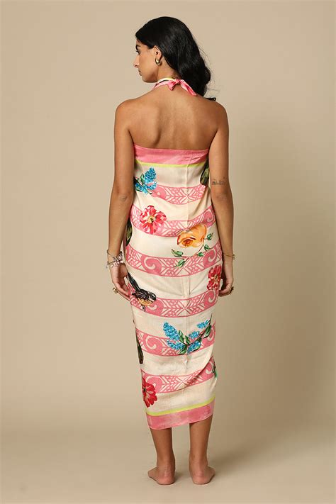 Floral Koru Sarong - Floral printed beachwear – The Print Pickle