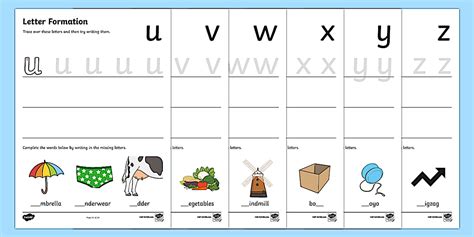 VIC A-Z Letter Formation Worksheet Pack (teacher made)