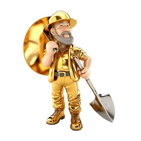 Miner Prospector Or Gold Digger, Miner, Mining, Digger PNG Transparent ...