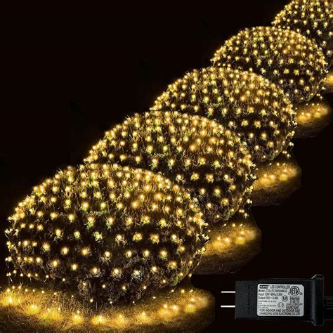 Net Lighting For Shrubs Led Christmas Net Lights Outdoor Christmas