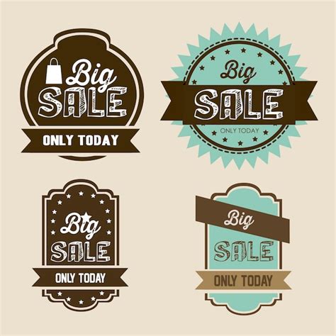 Discount labels | Premium Vector
