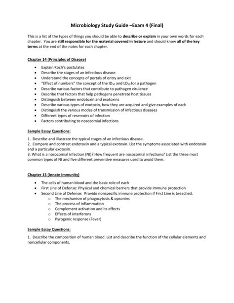 Image result for Microbiology Study Guide