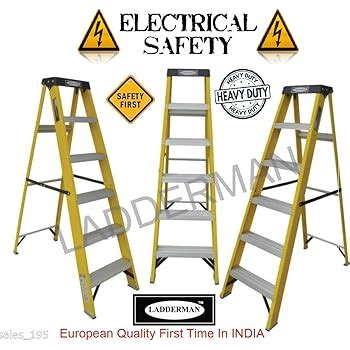 LADDERMAN 5Step Trade FRP Ladder (Self Supported Folding Type Heavy ...