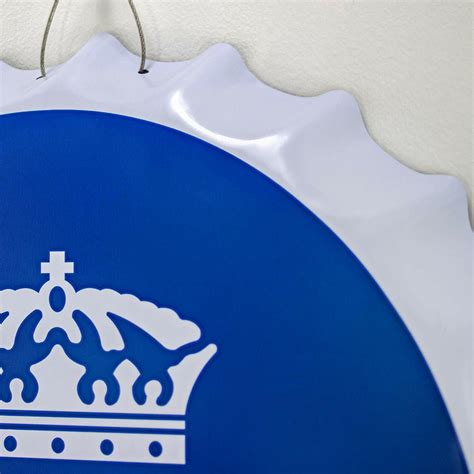 Corona Extra Beer Crown Logo Bottle Cap Shaped Metal Sign Game Room Man ...