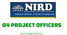 NIRD Hyderabad Careers 2013 Project Officers