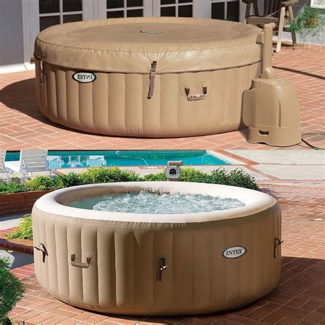 Надуваемо джакузи INTEX PureSpa™ Bubble Massage, 165см х 71см - eMAG.bg