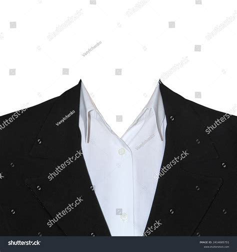 Black Womens Jacket White Shirt Photomontage Stock Photo 2414685751 ...